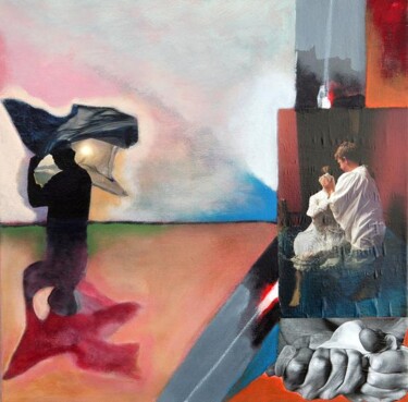 Painting titled "The veil" by Erik Nordström, Original Artwork, Acrylic