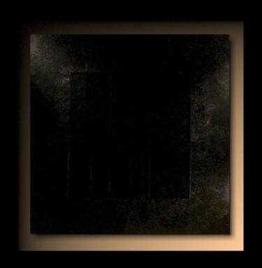 Peinture intitulée "Black Matrix 01" par Tehos, Œuvre d'art originale, Huile