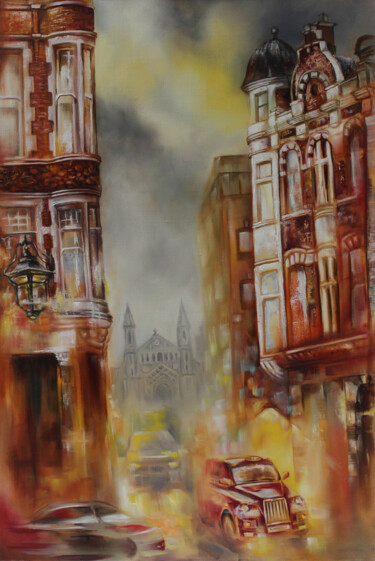 Вестминстер.Автомобиль Painting titled "Вестминстер.Автомоб…" by Kira Mofa Sargon, Original Artwork, Oil