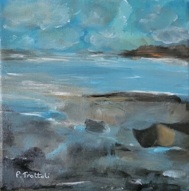 Painting titled "Barque d'Espérance" by Florence Trottoli, Original Artwork, Acrylic