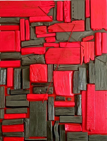 Sculpture titled "STENDHAL" by Jeffos, Original Artwork, Wood