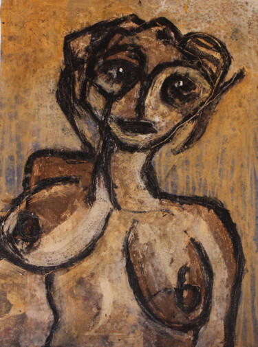 Margarita Painting titled "Margarita" by Albert Cruells, Original Artwork, Acrylic Mounted on Wood Stretcher frame