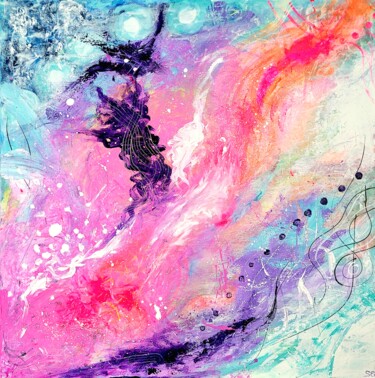 Peinture intitulée "Free mind" par Sylvia Eder, Œuvre d'art originale, Acrylique Monté sur Châssis en bois