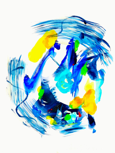 Painting titled "NOTHING HAS CHANGED…" by Aurore Millet, Original Artwork, Oil Mounted on Cardboard