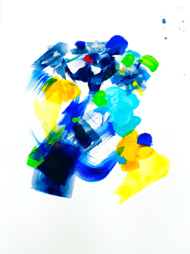 Painting titled "NOTHING HAS CHANGED…" by Aurore Millet, Original Artwork, Oil Mounted on Cardboard