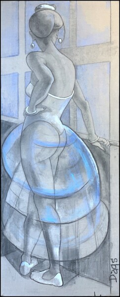 GISELLE Drawing titled "GISELLE" by Dags, Original Artwork, Charcoal
