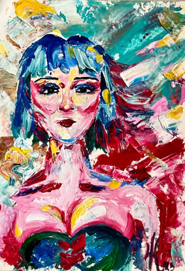 MASHA 绘画 标题为“MASHA” 由Ekaterina Chernenko, 原创艺术品, 丙烯