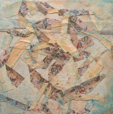 Collages titled "A Sort of Peace" by Donald Mcleman, Original Artwork, Collages Mounted on Wood Panel