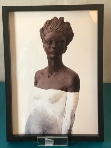 Photography titled "La Mariée-détail (P…" by Isabelle Haas, Original Artwork, Digital Photography Mounted on Cardboard
