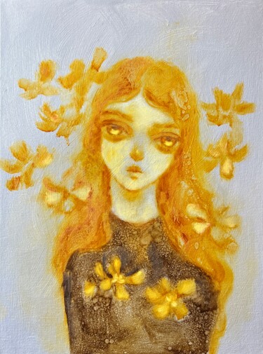 Soul Peinture intitulée "Soul" par Isolde Pavlovskaya, Œuvre d'art originale, Huile Monté sur Carton