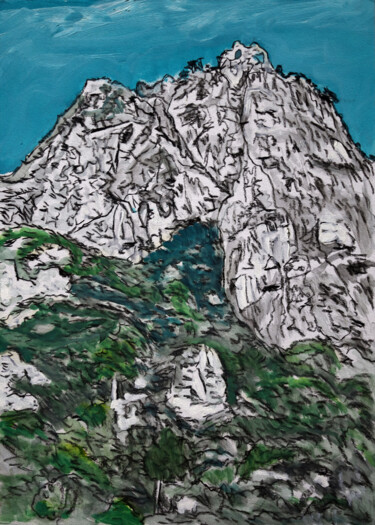 Digital Arts titled "St. Guilhem le dése…" by José Sales Albella, Original Artwork, Digital Painting