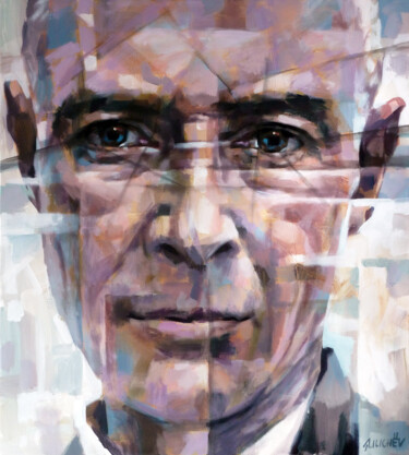 Pintura titulada "OPPENHEIMER" por Aleksandr Ilichev, Obra de arte original, Acrílico