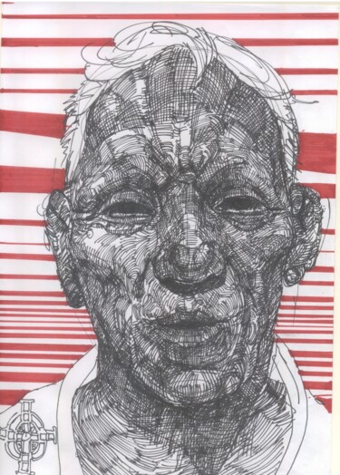 绘画 标题为“"Portrait of a mast…” 由Zakhar Berkut, 原创艺术品, 标记