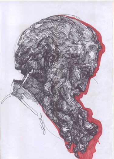 绘画 标题为“"Portrait-Reflectio…” 由Zakhar Berkut, 原创艺术品, 标记