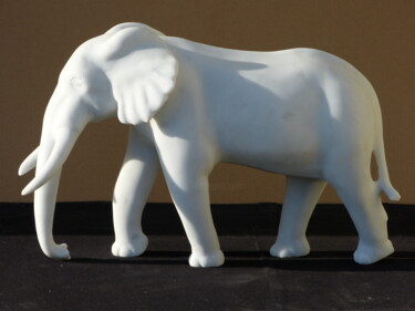 Sculpture titled "Carrara Marble Wild…" by Jean-Michel Garino, Original Artwork, Stone
