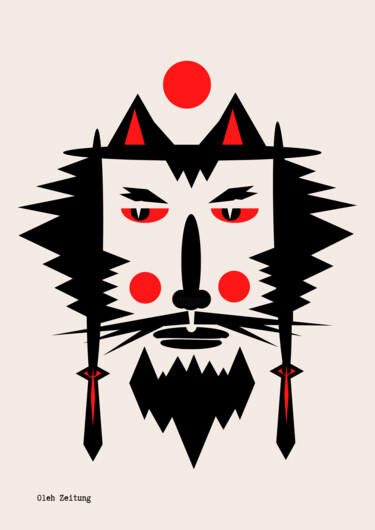 数字艺术 标题为“Slovenian wolf” 由Oleh Zeitung, 原创艺术品, 数字油画