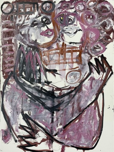 Sharing All My Colors With You (The Greatest Love Of All) Schilderij getiteld "Sharing All My Colo…" door Susanne Caecilie Walther, Origineel Kunstwerk, Olie