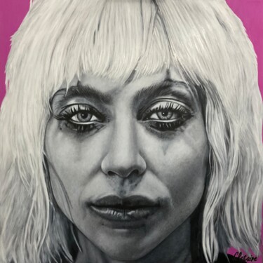 绘画 标题为“Lady Gaga (Harley Q…” 由Clotaire Charriere, 原创艺术品, 油