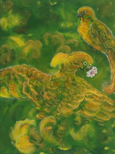 绘画 标题为“Invisible World” 由Nataliia Goloborodko, 原创艺术品, 丙烯 安装在木质担架架上