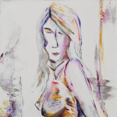 NU 1/2 Peinture intitulée "NU 1/2" par Véronique Trovalet, Œuvre d'art originale, Acrylique