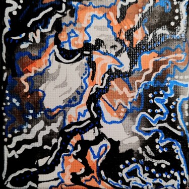 Σχέδιο με τίτλο "Abstraction n°21" από Anna An, Αυθεντικά έργα τέχνης, Μαρκαδόρος