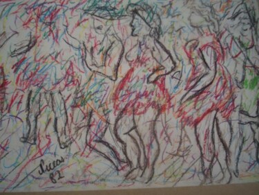 Peinture intitulée "CARNAVAL DO RIO DE…" par Romeo Zanchett, Œuvre d'art originale