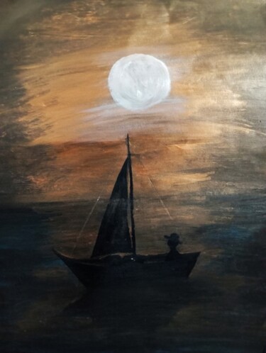 Peinture intitulée "Mestre" par Marcos Bastos, Œuvre d'art originale, Crayon