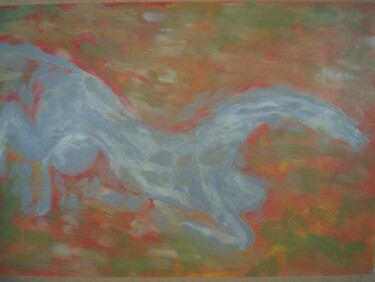 Peinture intitulée "CAVALO - ACRÍLICO S…" par Romeo Zanchett, Œuvre d'art originale