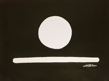 绘画 标题为“Wholeness. White Sun” 由Vafa Majidli, 原创艺术品, 丙烯