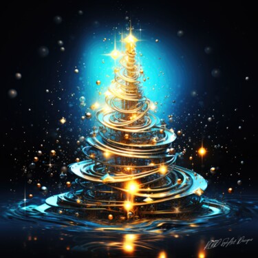 christmas tree v iral, christmas tree, christmas in evergree 제목이 "christmas tree v ir…"인 디지털 아트 Sykart Designs로, 원작, AI 생성 이미지