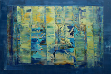Peinture intitulée "Abstract-203" par Nivas Kanhere, Œuvre d'art originale, Huile