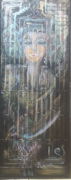 Peinture intitulée "Rêve" par Abricodéal Îles, Œuvre d'art originale, Acrylique Monté sur Métal