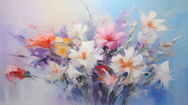 Digital Arts με τίτλο "Flowers58" από P. Lee, Αυθεντικά έργα τέχνης, Ψηφιακή ζωγραφική