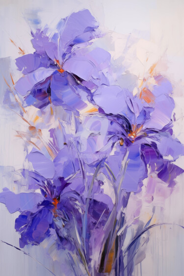Digital Arts με τίτλο "Flowers69" από P. Lee, Αυθεντικά έργα τέχνης, Ψηφιακή ζωγραφική