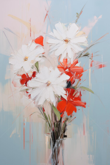 Digital Arts με τίτλο "Flowers89" από P. Lee, Αυθεντικά έργα τέχνης, Ψηφιακή ζωγραφική
