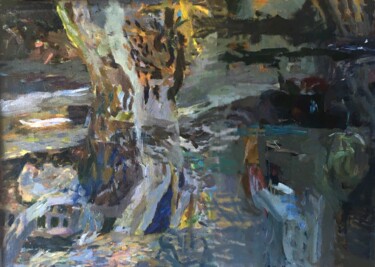 Peinture intitulée "« Soleil et chair »…" par Olga Richir, Œuvre d'art originale, Huile