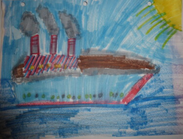 Photography titled "Bateau à vapeur A17…" by Odilon Talbot, Original Artwork, Digital Photography