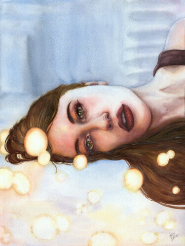绘画 标题为“Bokeh” 由Diana Rode, 原创艺术品, 水彩