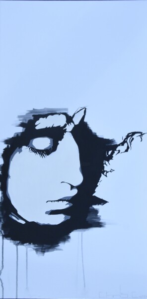 Pittura intitolato "Angelo Branduardi 2…" da Christophe Caniac, Opera d'arte originale, Acrilico