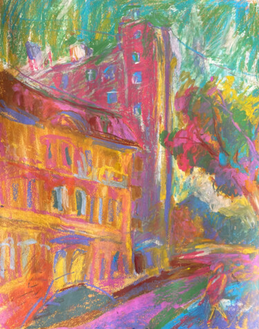Painting titled "Daytime" by Natasha Kiryushkina, Original Artwork, Pastel