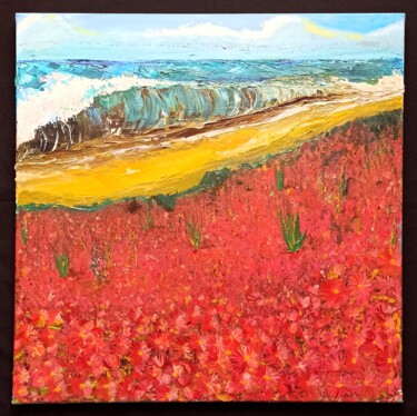 绘画 标题为“Blooming ocean 2 of…” 由Anton Kamenev, 原创艺术品, 油