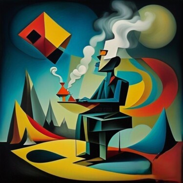 Digital Arts titled "O inconsciente espe…" by Cezar Shabaote, Original Artwork, AI generated image