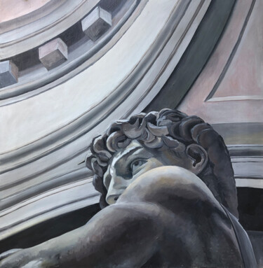 Oil painting sculpture of David 绘画 标题为“Oil painting sculpt…” 由Margarita Nikonova, 原创艺术品, 油