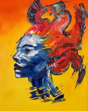 Peinture intitulée "ZENARTSTRANGE" par F. Spi-K-Tri, Œuvre d'art originale, Huile