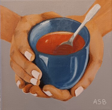 Peinture intitulée "Le réconfort" par Anne-Sophie Beau, Œuvre d'art originale, Acrylique Monté sur Châssis en bois