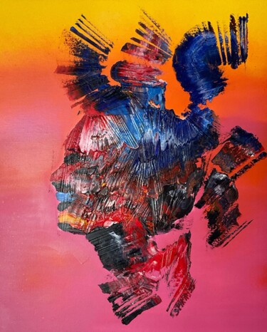 Peinture intitulée "XENA.R.TRESUREK" par F. Spi-K-Tri, Œuvre d'art originale, Huile