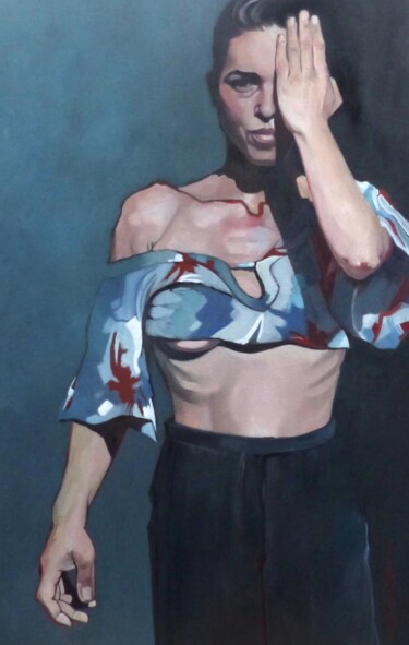 Ni tout à fait la même, ni tout à fait une autre Peinture intitulée "Ni tout à fait la m…" par Hélène Lazowinsky, Œuvre d'art originale, Huile