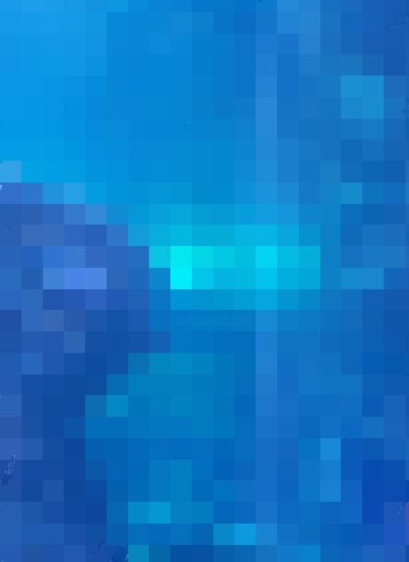 数字艺术 标题为“Projection du bleu” 由Mélanie Cavalec, 原创艺术品, 2D数字工作