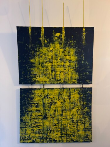 Peinture intitulée "Babel" par David Josset, Œuvre d'art originale, Acrylique