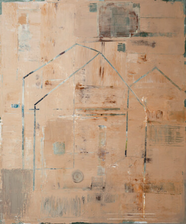 Painting titled "composizione_38_23" by Salvatore Balice, Original Artwork, Acrylic Mounted on Wood Stretcher frame